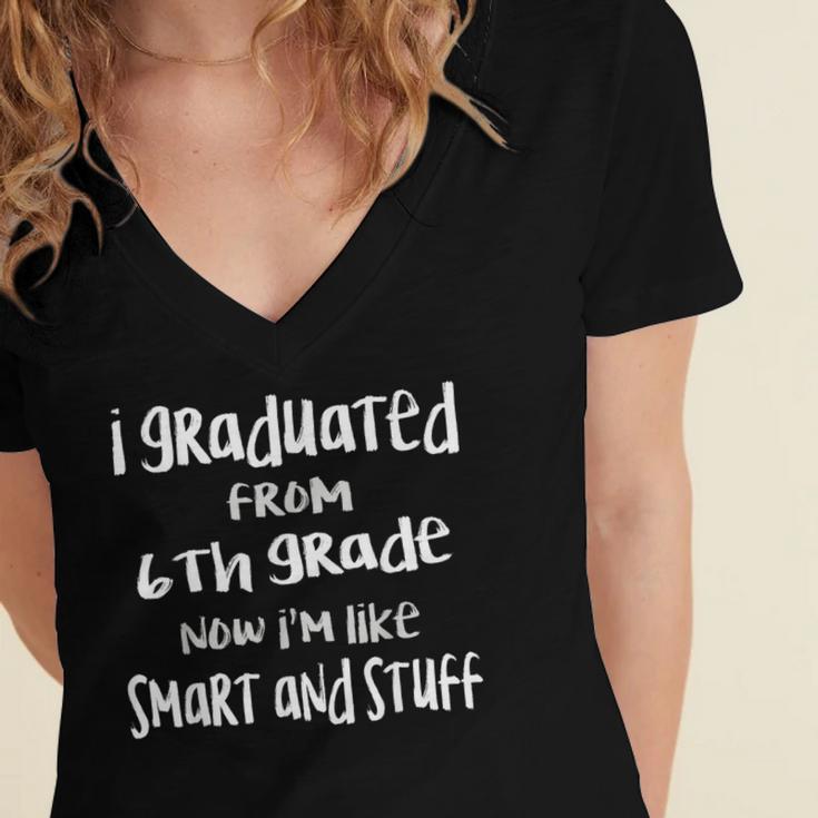 2024 Elementary Graduation Shirt 6th Grade Graduation Women's Jersey Short Sleeve Deep V-Neck Tshirt