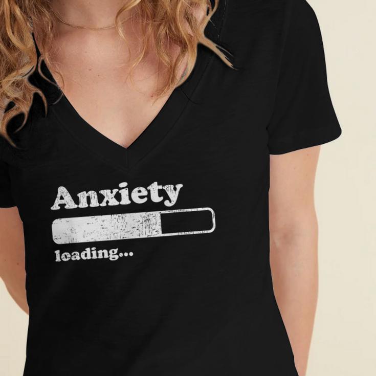 Anxiety Shirts Introvert Social Anxiety Women's Jersey Short Sleeve Deep V-Neck Tshirt
