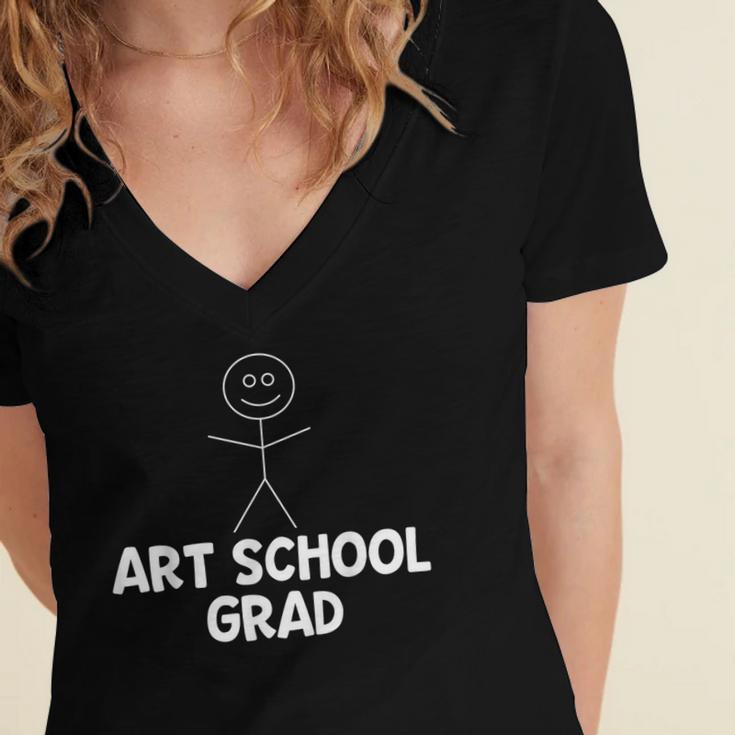 Artist Shirt Art School Grad Graduation Shirt Women's Jersey Short Sleeve Deep V-Neck Tshirt
