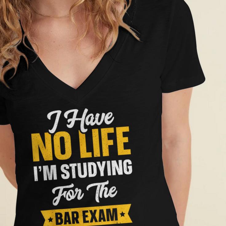 Bar Exam Shirt Law School Graduation 2025 Senior Women's Jersey Short Sleeve Deep V-Neck Tshirt