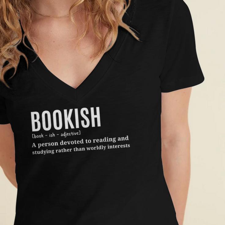 Bookish Definition Hilarious Bookworm Book Lover Reading Bookworm -Adults - Small Short Sleeve T-Shirt Women's Jersey Short Sleeve Deep V-Neck Tshirt Bookish Definition Hilarious Bookworm Book Lover Reading Bookworm -Adults - Small Short Sleeve T-Shirt Women's Jersey Short Sleeve Deep V-Neck Tshirt