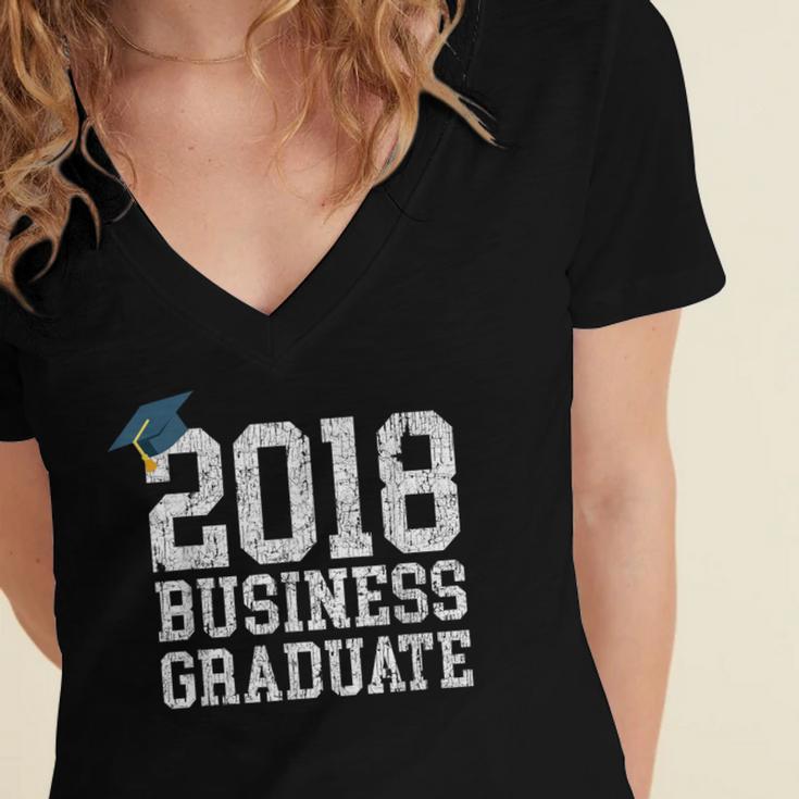 Business Major Shirt 2018 Business Graduation Graduate Women's Jersey Short Sleeve Deep V-Neck Tshirt