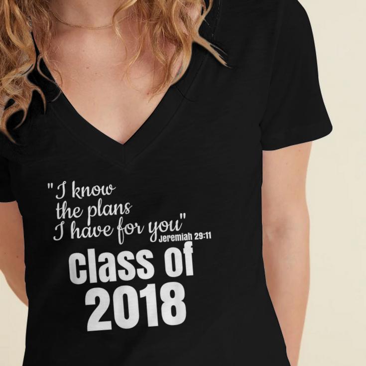 Christian Graduation Jeremiah 29 Women's Jersey Short Sleeve Deep V-Neck Tshirt