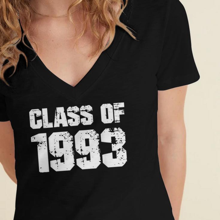 Class Of 1993 High School College Graduation Reunion T-Shirt Women's Jersey Short Sleeve Deep V-Neck Tshirt
