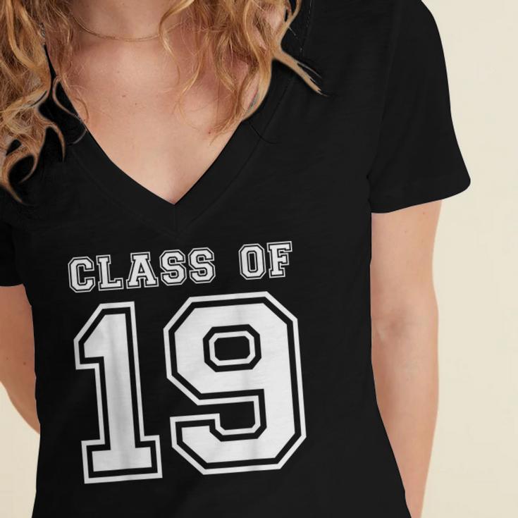 Class Of 2019 Senior Graduation Shirt 2019 Graduate Women's Jersey Short Sleeve Deep V-Neck Tshirt