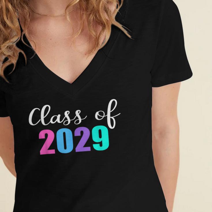 Class Of 2029 Shirt 2nd Grade Onto 3rd Grade Graduation Tee Women's Jersey Short Sleeve Deep V-Neck Tshirt
