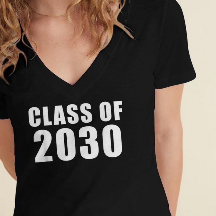 Class Of 2030Shirt Cute Kindergarten Graduation T Women's Jersey Short Sleeve Deep V-Neck Tshirt