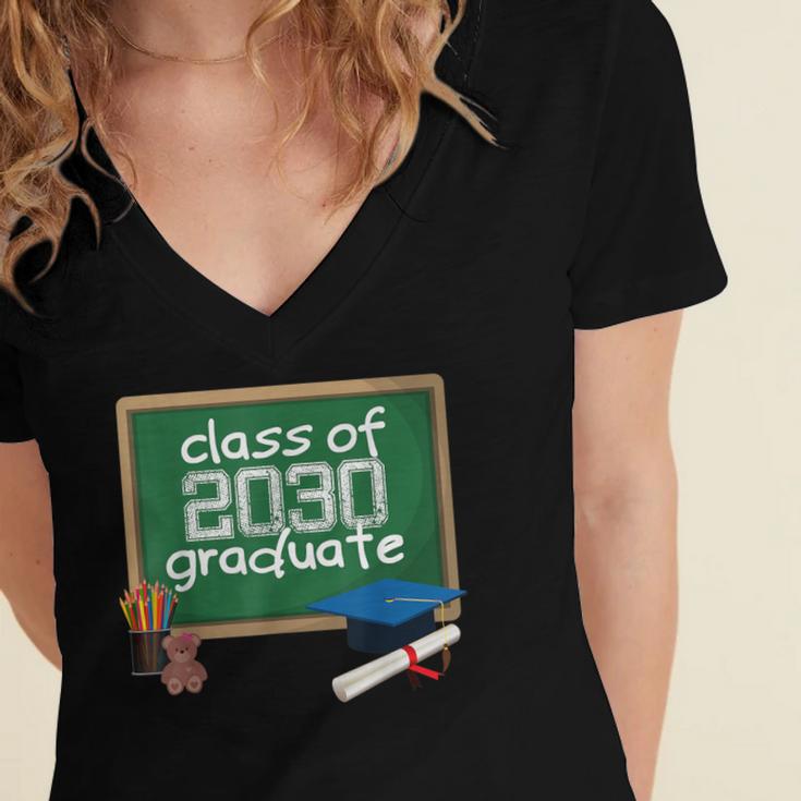 Class Of 2030 TShirt Kindergarten Graduation Tee 2018 Women's Jersey Short Sleeve Deep V-Neck Tshirt