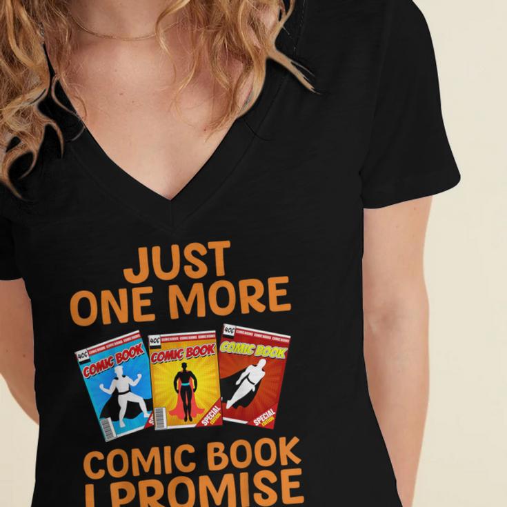Comic Book For Men Women Comic Book Collectors Women's Jersey Short Sleeve Deep V-Neck Tshirt