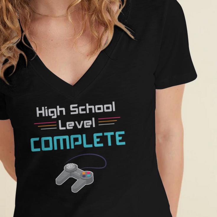 Cool High School Graduation For Grads Women's Jersey Short Sleeve Deep V-Neck Tshirt
