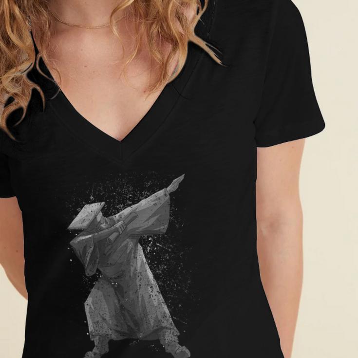 Dabbing Graduation Shirt GraduationShirt For Women Men Women's Jersey Short Sleeve Deep V-Neck Tshirt
