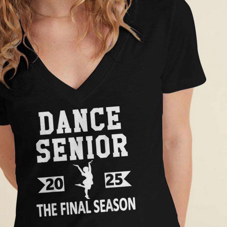 Dance Team Senior 2025 Dance Senior Night Graduation Party Women's Jersey Short Sleeve Deep V-Neck Tshirt