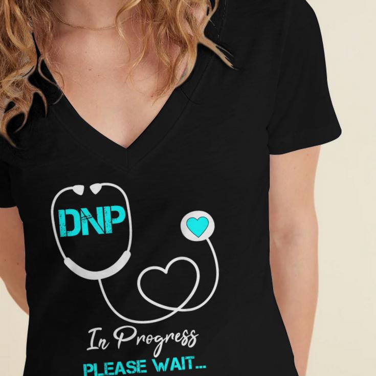 DNP Doctor Of Nursing Practice Nursing Graduation 2021 Women's Jersey Short Sleeve Deep V-Neck Tshirt