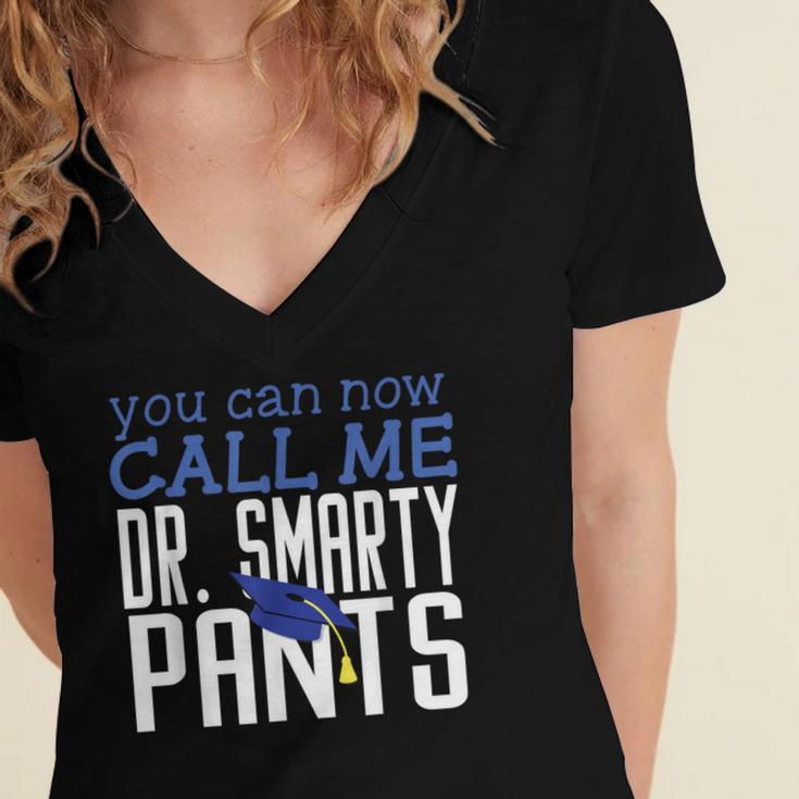 Dr PhD PsyD MD EDD Graduation Doctorate PsyD Women's Jersey Short Sleeve Deep V-Neck Tshirt