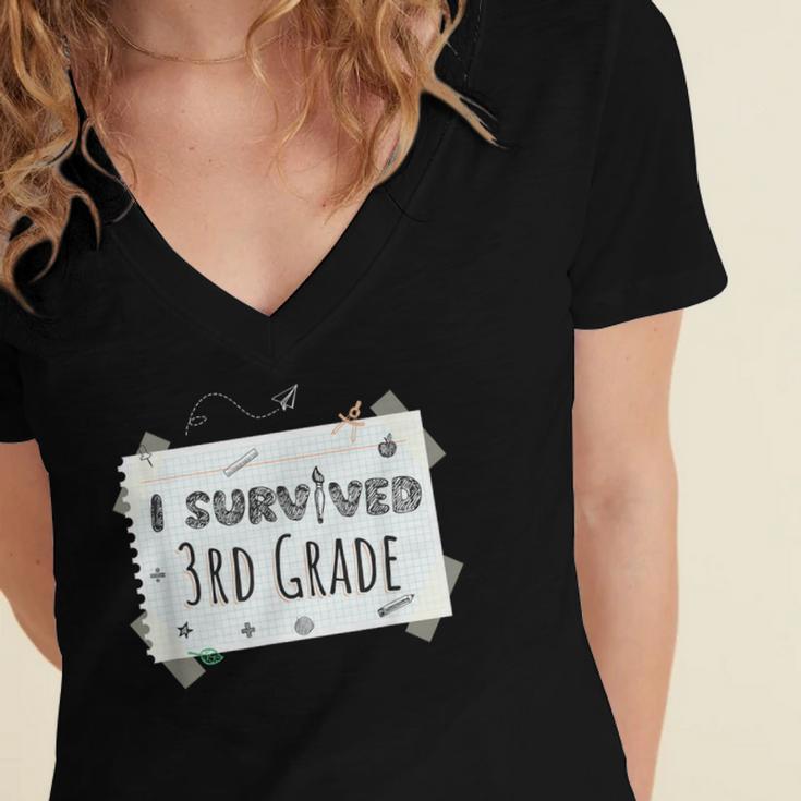 Elementary School Graduation Shirt Graduate Grad Women's Jersey Short Sleeve Deep V-Neck Tshirt