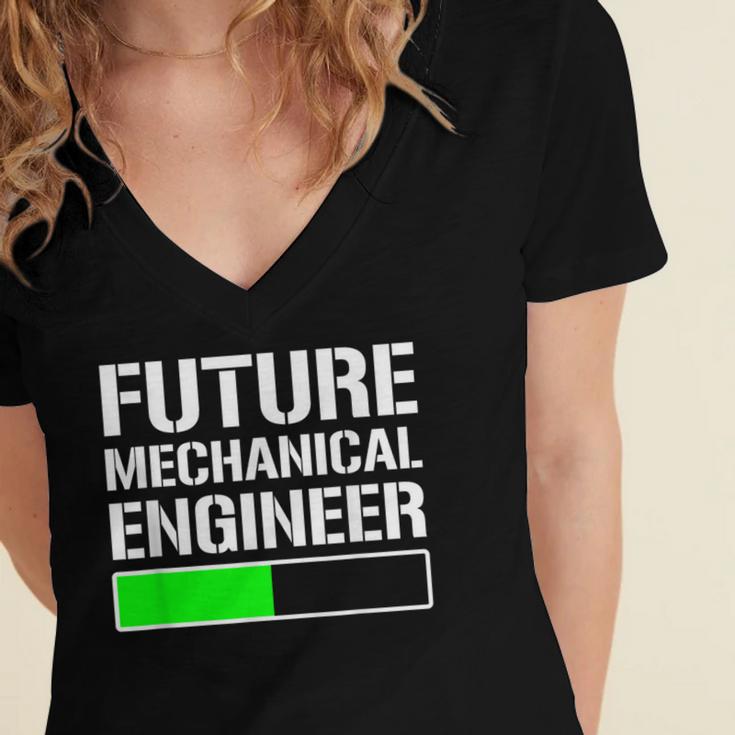 Future Mechanical Engineer Cool Graduation Women's Jersey Short Sleeve Deep V-Neck Tshirt