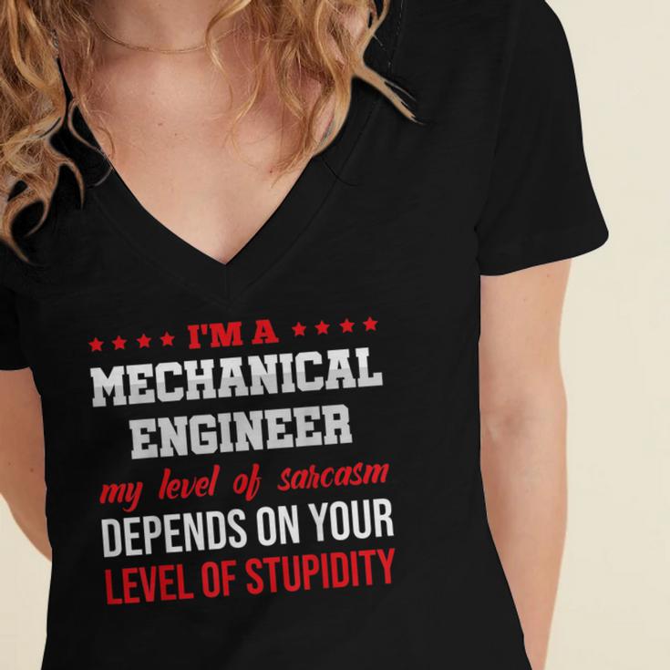 I'm A Mechanical Engineer Graduation Mechanical Engineers Women's Jersey Short Sleeve Deep V-Neck Tshirt