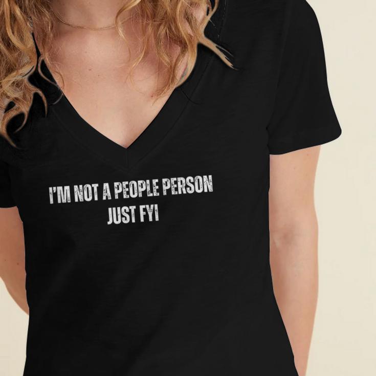 I'm Not a People Person Anti-Social Introvert Women's Jersey Short Sleeve Deep V-Neck Tshirt I'm Not a People Person Anti-Social Introvert Women's Jersey Short Sleeve Deep V-Neck Tshirt