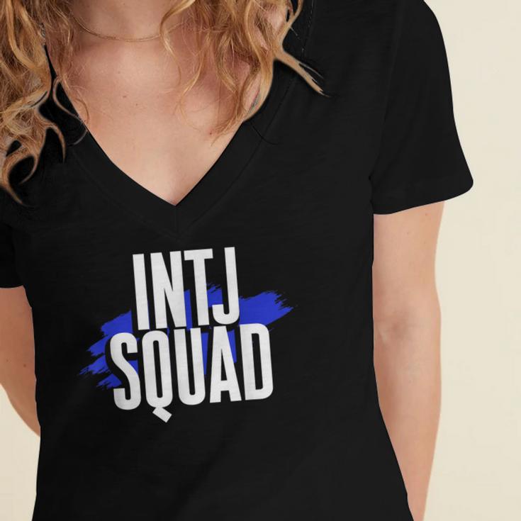 INTJ Personality Shy Introvert Overthinking Introverted Women's Jersey Short Sleeve Deep V-Neck Tshirt INTJ Personality Shy Introvert Overthinking Introverted Women's Jersey Short Sleeve Deep V-Neck Tshirt