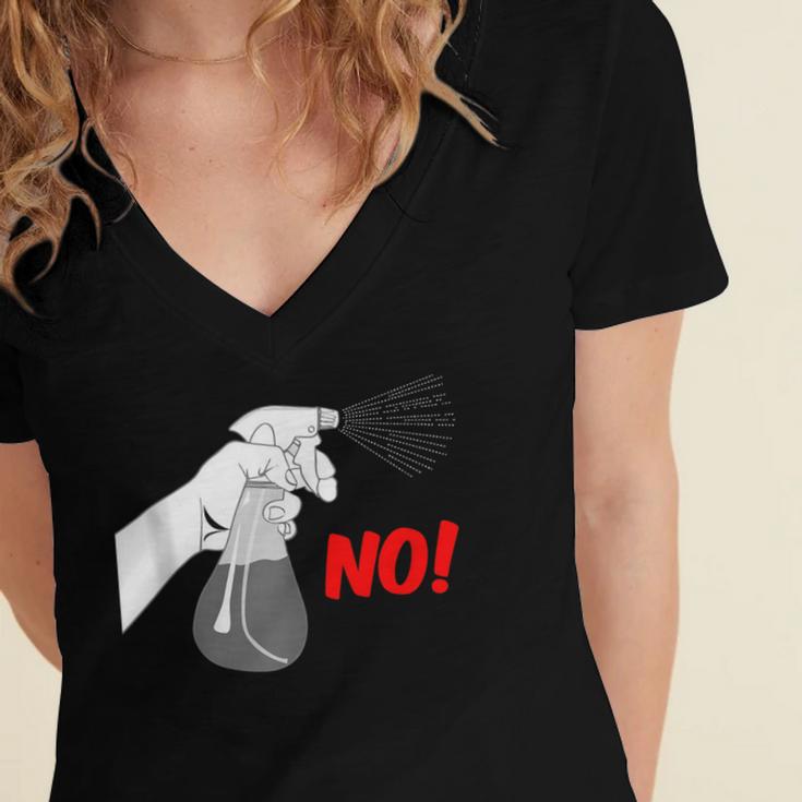 Introvert People Spray Women's Jersey Short Sleeve Deep V-Neck Tshirt