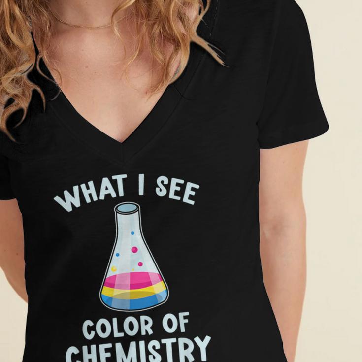 Introvert Personality Gender Freedom Omnisexuality Pansexual Women's Jersey Short Sleeve Deep V-Neck Tshirt