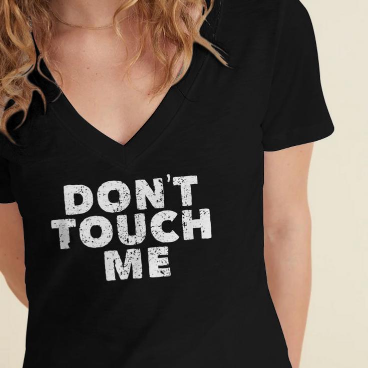 Introverted Antisocial Introspective Loner For Introvert Women's Jersey Short Sleeve Deep V-Neck Tshirt