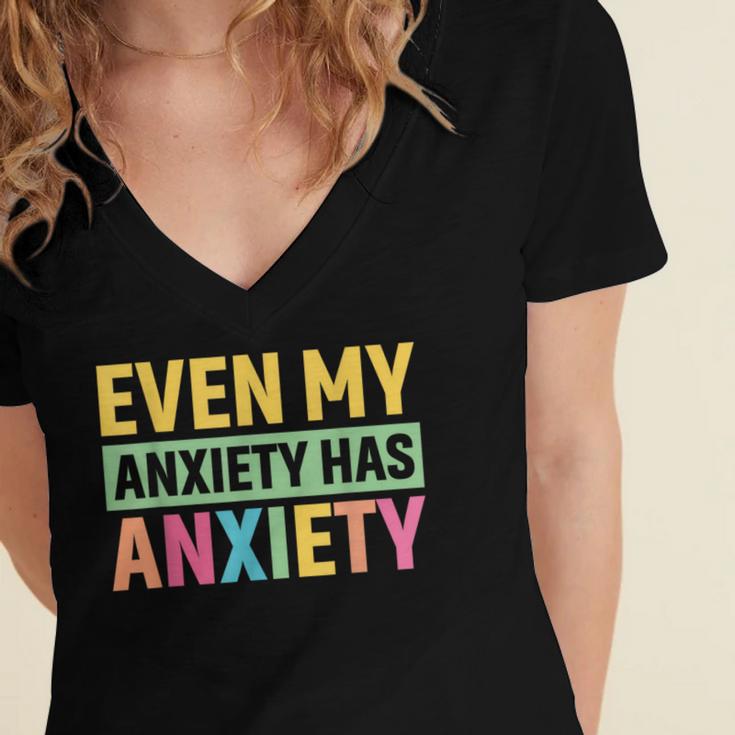 Introverts Anxiety Introvert Antisocial Sarcasm Women's Jersey Short Sleeve Deep V-Neck Tshirt Introverts Anxiety Introvert Antisocial Sarcasm Women's Jersey Short Sleeve Deep V-Neck Tshirt