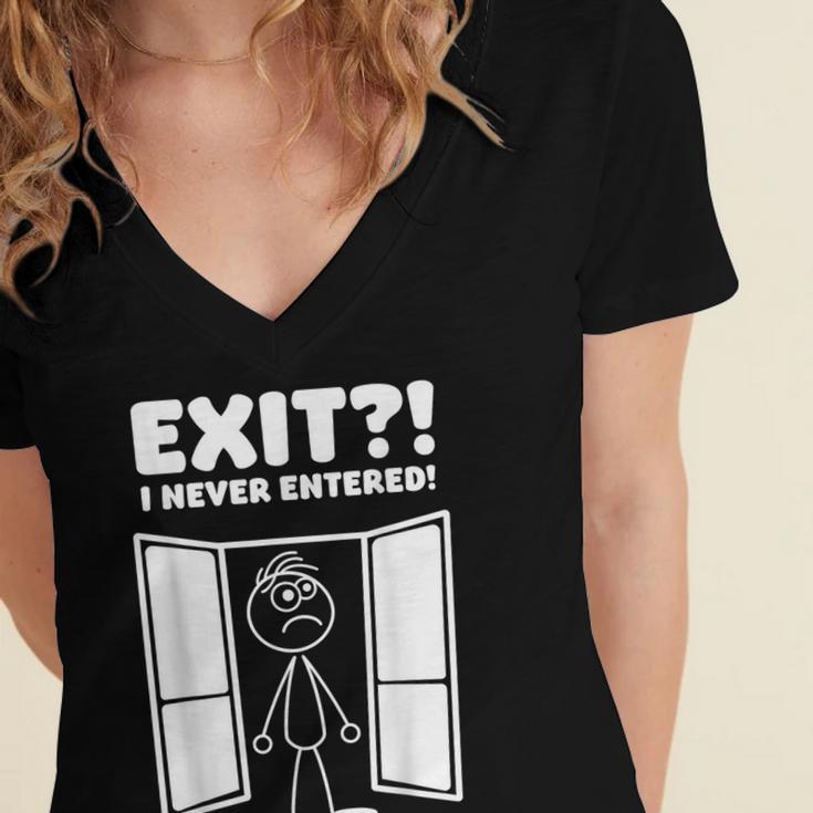 Irony Sarcasm Introvert Dry Humor Comic Cartoon Geek Nerd Women's Jersey Short Sleeve Deep V-Neck Tshirt Irony Sarcasm Introvert Dry Humor Comic Cartoon Geek Nerd Women's Jersey Short Sleeve Deep V-Neck Tshirt