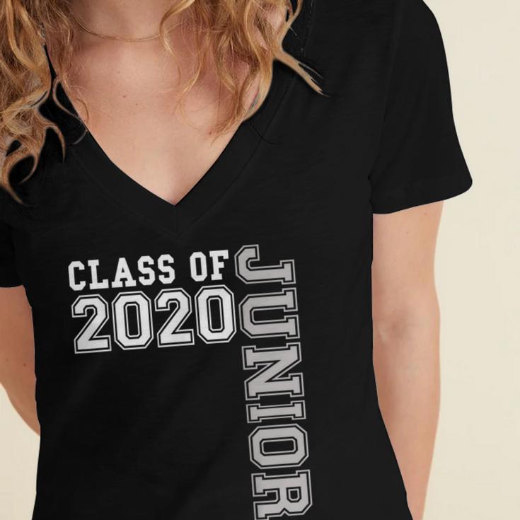 Junior Class Of 2020 Shirt Graduation Apparel Tee Women's Jersey Short Sleeve Deep V-Neck Tshirt