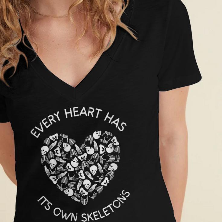 Leo Tolstoy Quote Dark Introvert Book Lover Skeleton Sayings Women's Jersey Short Sleeve Deep V-Neck Tshirt Leo Tolstoy Quote Dark Introvert Book Lover Skeleton Sayings Women's Jersey Short Sleeve Deep V-Neck Tshirt