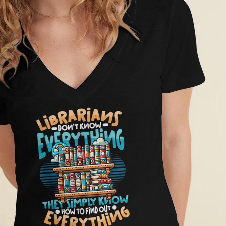 Librarian Book Lover Library Librarian Women's Jersey Short Sleeve Deep V-Neck Tshirt Librarian Book Lover Library Librarian Women's Jersey Short Sleeve Deep V-Neck Tshirt