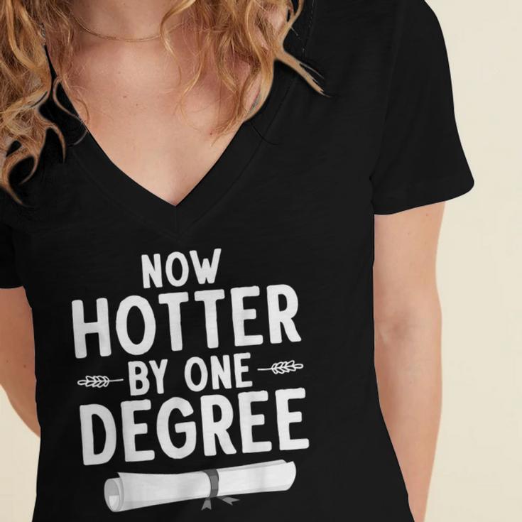 Masters Degree Art For Men Women Masters Degree Graduation Women's Jersey Short Sleeve Deep V-Neck Tshirt