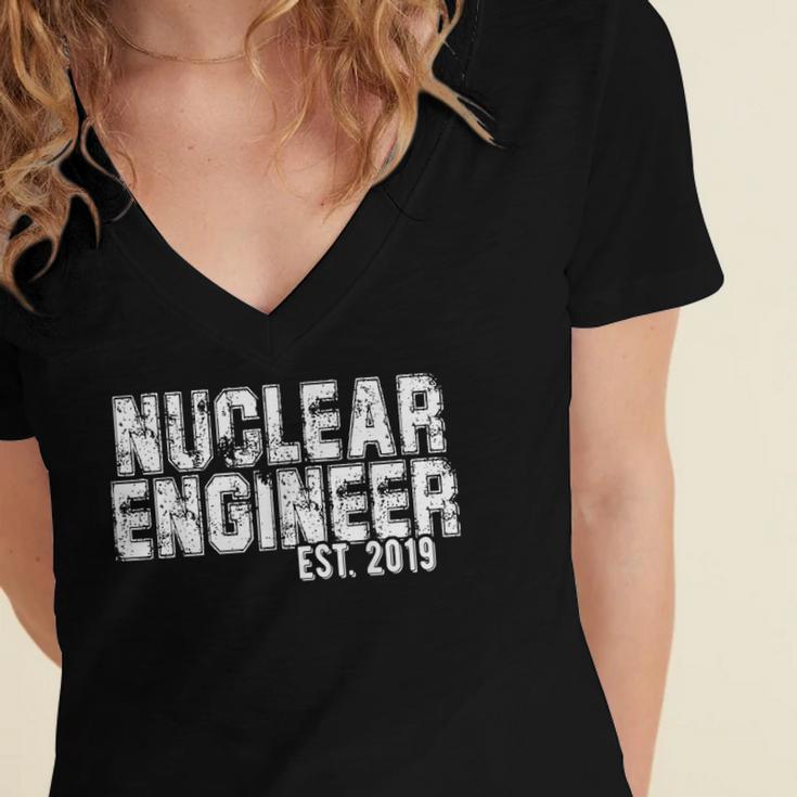 Nuclear Engineer Graduation Shirt New Nuclear Engineer Women's Jersey Short Sleeve Deep V-Neck Tshirt
