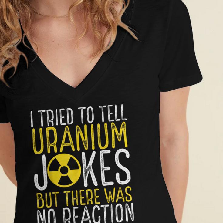 Nuclear Engineer Student Graduation Nuclear Engineering Women's Jersey Short Sleeve Deep V-Neck Tshirt