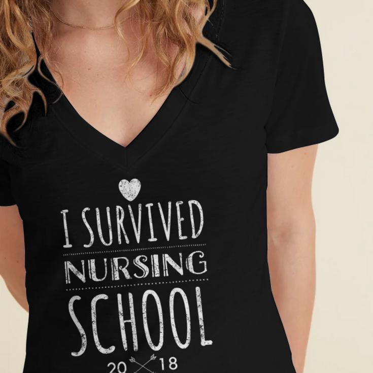 NursIng School Graduation For Practitioner Women's Jersey Short Sleeve Deep V-Neck Tshirt