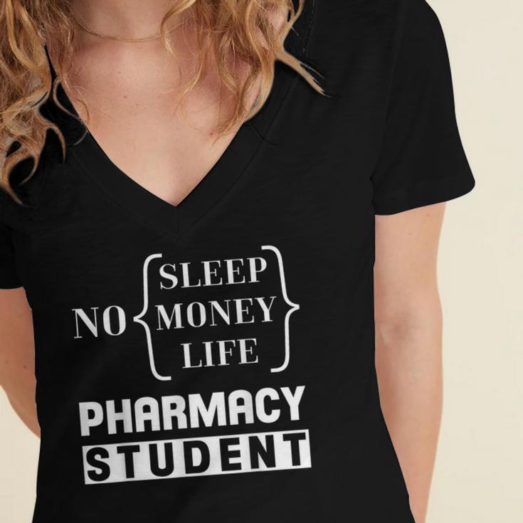 Pharmacy Student Pharmacist Graduation Women's Jersey Short Sleeve Deep V-Neck Tshirt