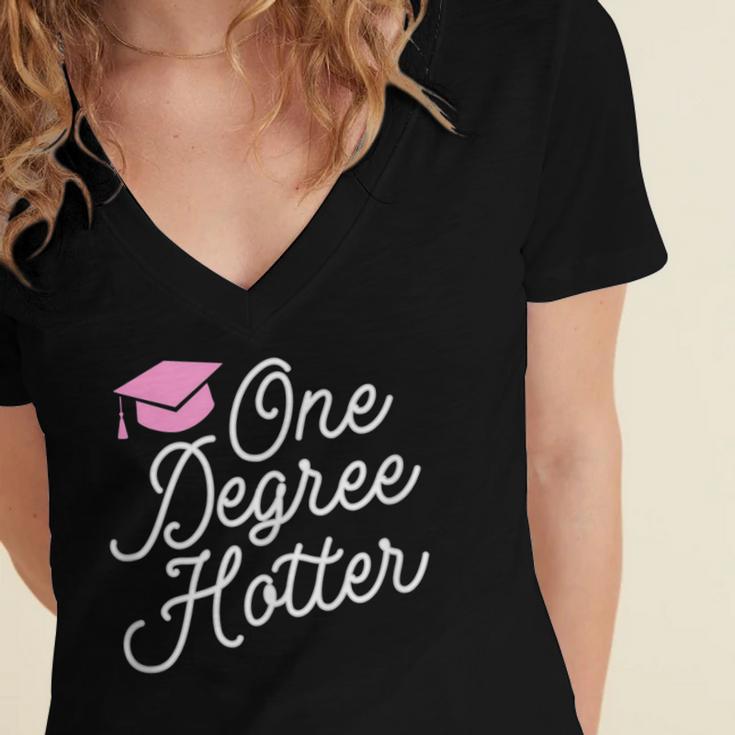 Phd College Phdiva Graduation 2021 Women's Jersey Short Sleeve Deep V-Neck Tshirt