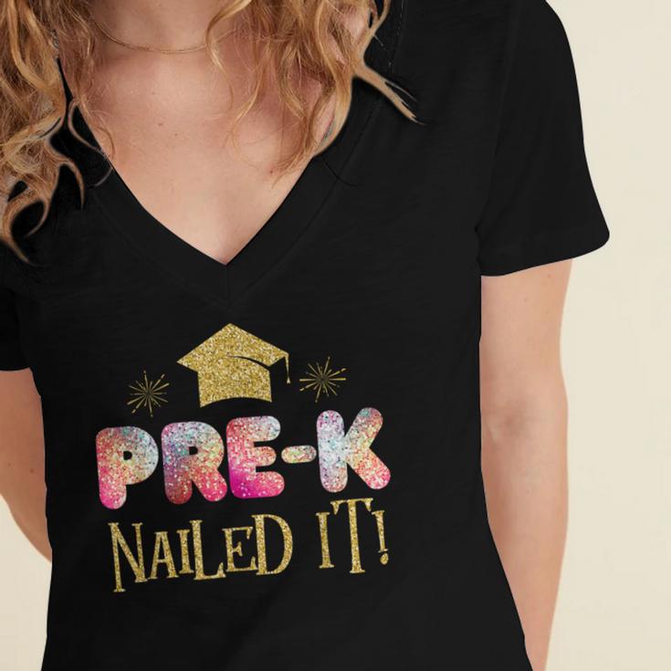 Pre K Graduation s Grad Shirt 2018 Women's Jersey Short Sleeve Deep V-Neck Tshirt