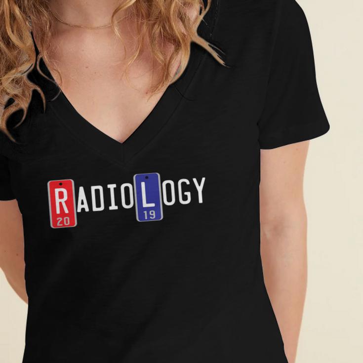 Radiology Markers Shirt 2019 Graduation Women's Jersey Short Sleeve Deep V-Neck Tshirt
