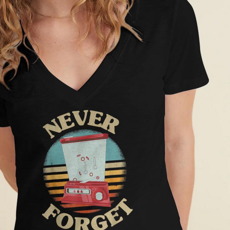 Retro Gaming Never Forget Nostalgia Vintage Women's Jersey Short Sleeve Deep V-Neck Tshirt Retro Gaming Never Forget Nostalgia Vintage Women's Jersey Short Sleeve Deep V-Neck Tshirt