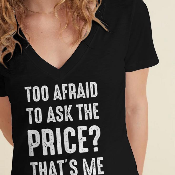 Sarcastic Budget Shopper Introvert Shopping Humor Women's Jersey Short Sleeve Deep V-Neck Tshirt Sarcastic Budget Shopper Introvert Shopping Humor Women's Jersey Short Sleeve Deep V-Neck Tshirt
