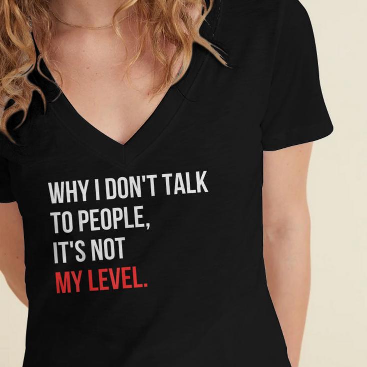 Sarcastic Introvert Attitude Quote Women's Jersey Short Sleeve Deep V-Neck Tshirt Sarcastic Introvert Attitude Quote Women's Jersey Short Sleeve Deep V-Neck Tshirt