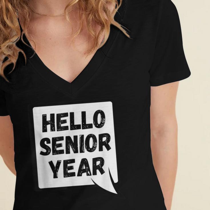 Seniors Class Of 2026 Back To School Graduation Women's Jersey Short Sleeve Deep V-Neck Tshirt