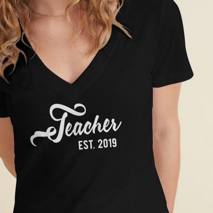 Teacher Graduation Shirt New Teacher Men Women Women's Jersey Short Sleeve Deep V-Neck Tshirt