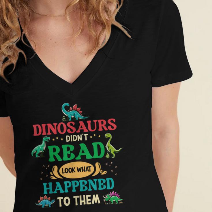 Vintage Librarian Book Reader Library Book Reading Women's Jersey Short Sleeve Deep V-Neck Tshirt Vintage Librarian Book Reader Library Book Reading Women's Jersey Short Sleeve Deep V-Neck Tshirt