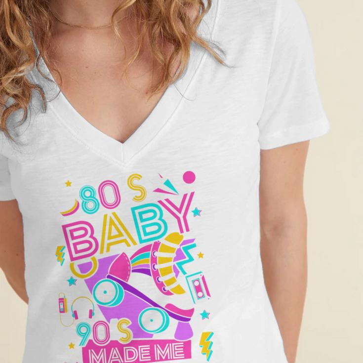80's Baby 90's Made Me 1980s 1990s Nostalgia Retro Party Premium Tri-Blend Women's Jersey Short Sleeve Deep V-Neck Tshirt 80's Baby 90's Made Me 1980s 1990s Nostalgia Retro Party Premium Tri-Blend Women's Jersey Short Sleeve Deep V-Neck Tshirt
