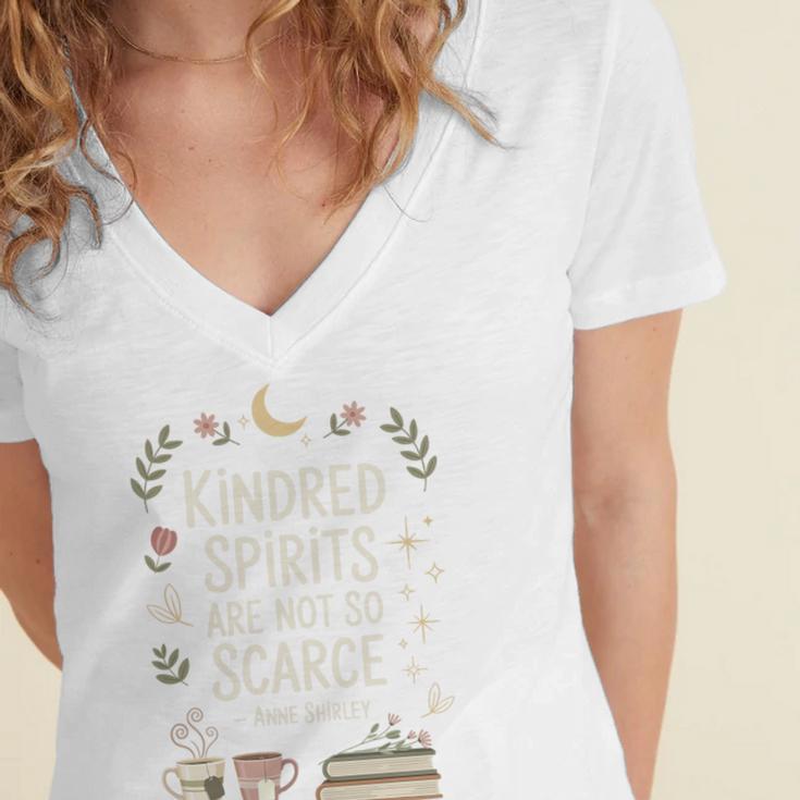 Book Lover Friend Quote Anne Premium Tri-Blend Women's Jersey Short Sleeve Deep V-Neck Tshirt