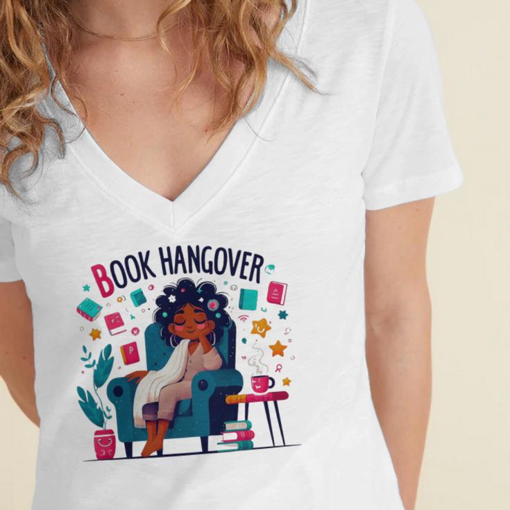 Book Lover Graphic Tee Book Hangover Premium Tri-Blend Women's Jersey Short Sleeve Deep V-Neck Tshirt Book Lover Graphic Tee Book Hangover Premium Tri-Blend Women's Jersey Short Sleeve Deep V-Neck Tshirt