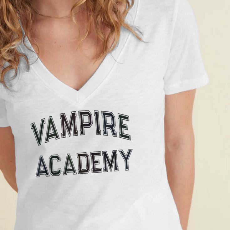 Crazy Anti Social VAMPIRE ACADEMY Introvert Stay Away From Women's Jersey Short Sleeve Deep V-Neck Tshirt Crazy Anti Social VAMPIRE ACADEMY Introvert Stay Away From Women's Jersey Short Sleeve Deep V-Neck Tshirt