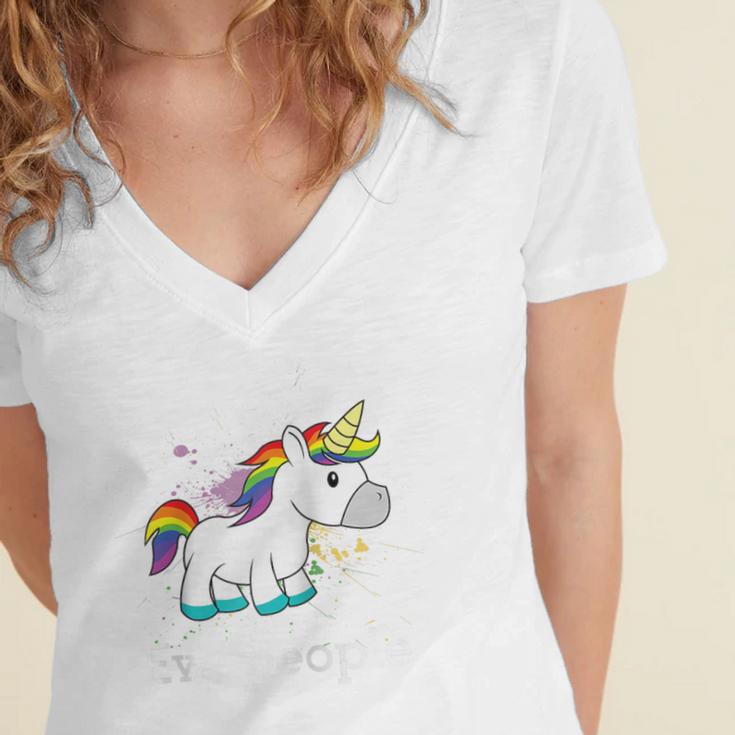 Ew People Unicorn Lover Introvert Rainbow Unicorn Raglan Baseball Tee Women's Jersey Short Sleeve Deep V-Neck Tshirt Ew People Unicorn Lover Introvert Rainbow Unicorn Raglan Baseball Tee Women's Jersey Short Sleeve Deep V-Neck Tshirt